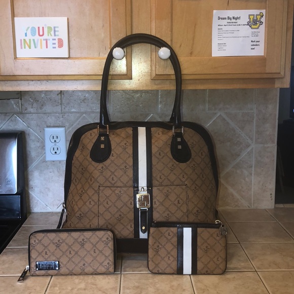 L.A.M.B. Handbags - L.A.M.B. | Kingston Set in Saddle Holiday 2007